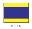 Bandera Náutica Delta