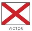 Bandera Náutica Victor